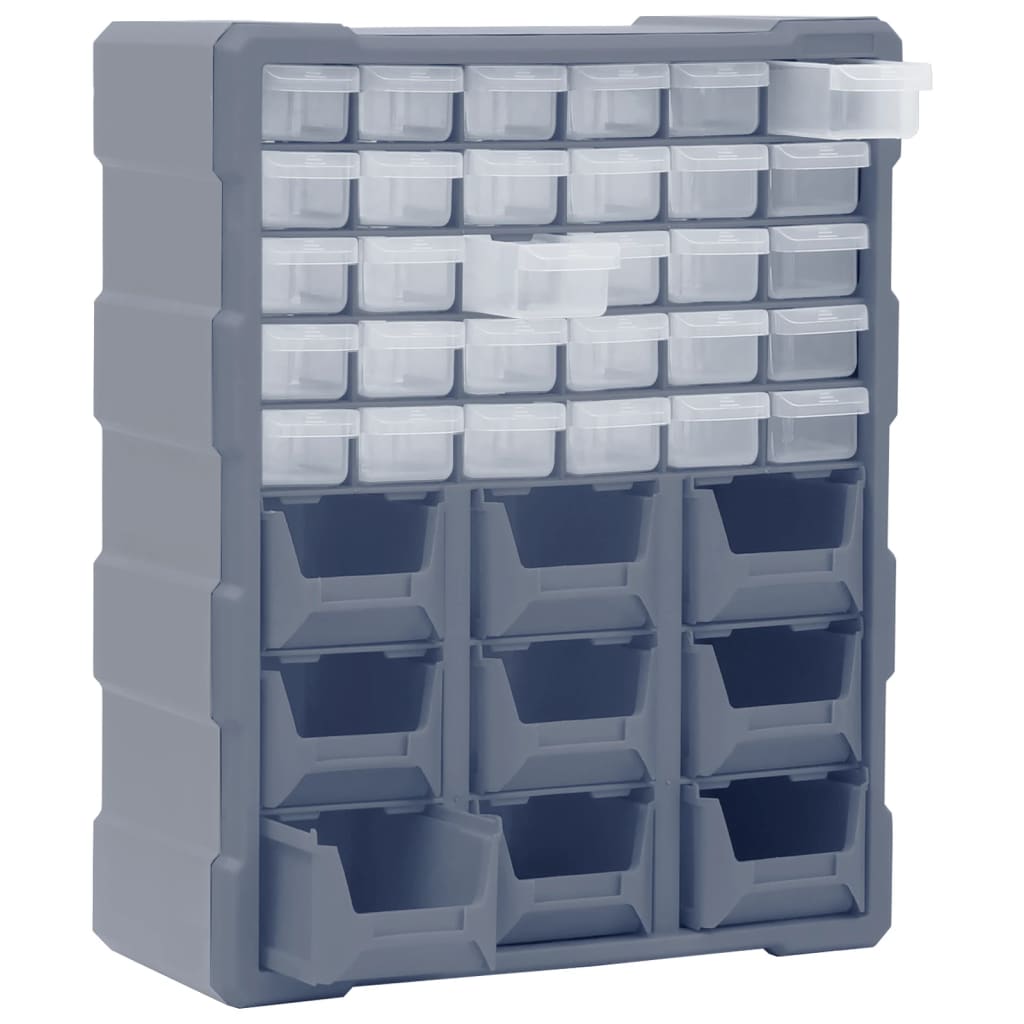 Caixa organizadora com 39 gavetas 38x16x47 cm
