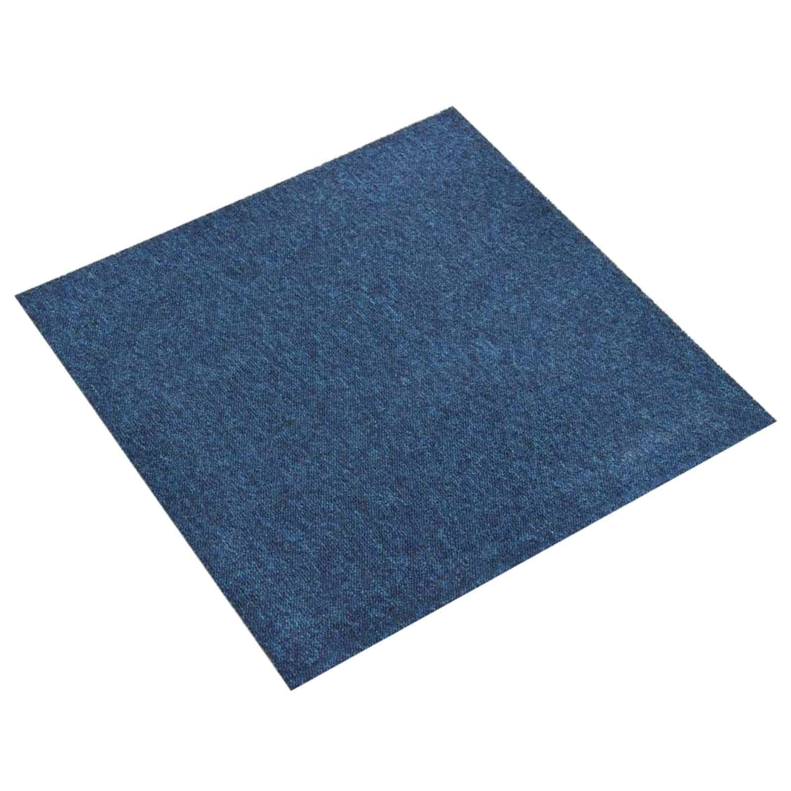 Tapete 20 unid. azul escuro 50 x 50 cm 100% polipropileno