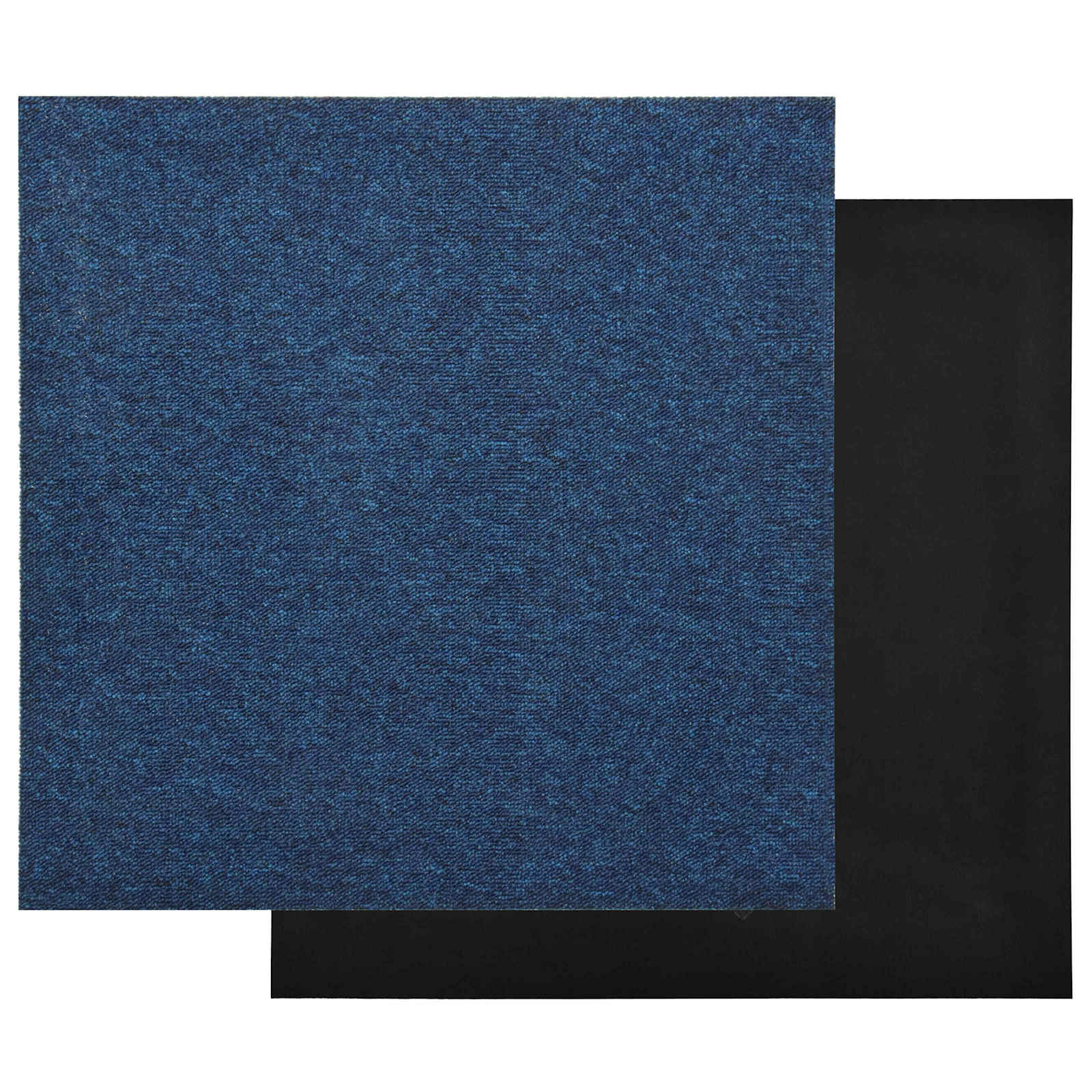 Tapete 20 unid. azul escuro 50 x 50 cm 100% polipropileno