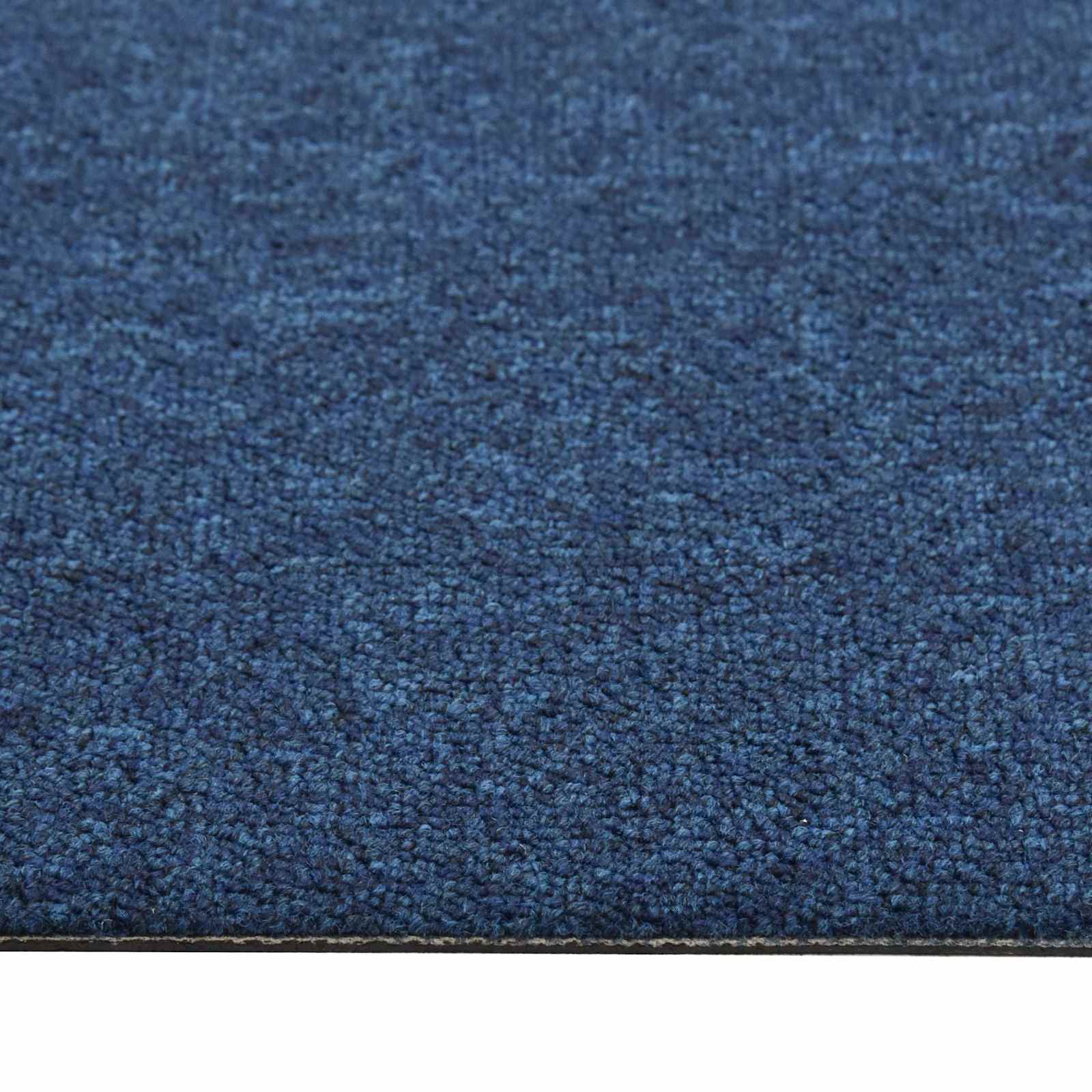 Tapete 20 unid. azul escuro 50 x 50 cm 100% polipropileno