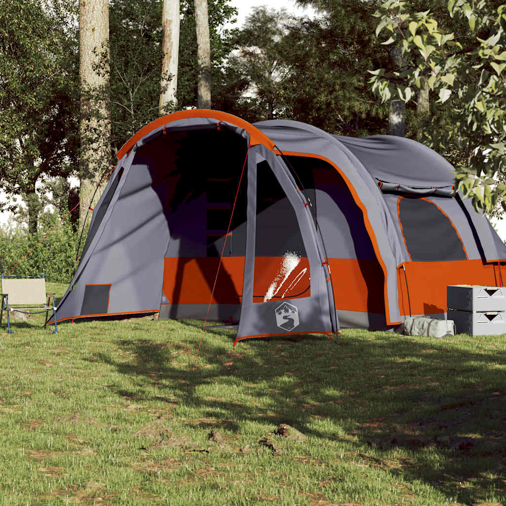Tenda familiar para 6 pessoas impermeável cinza