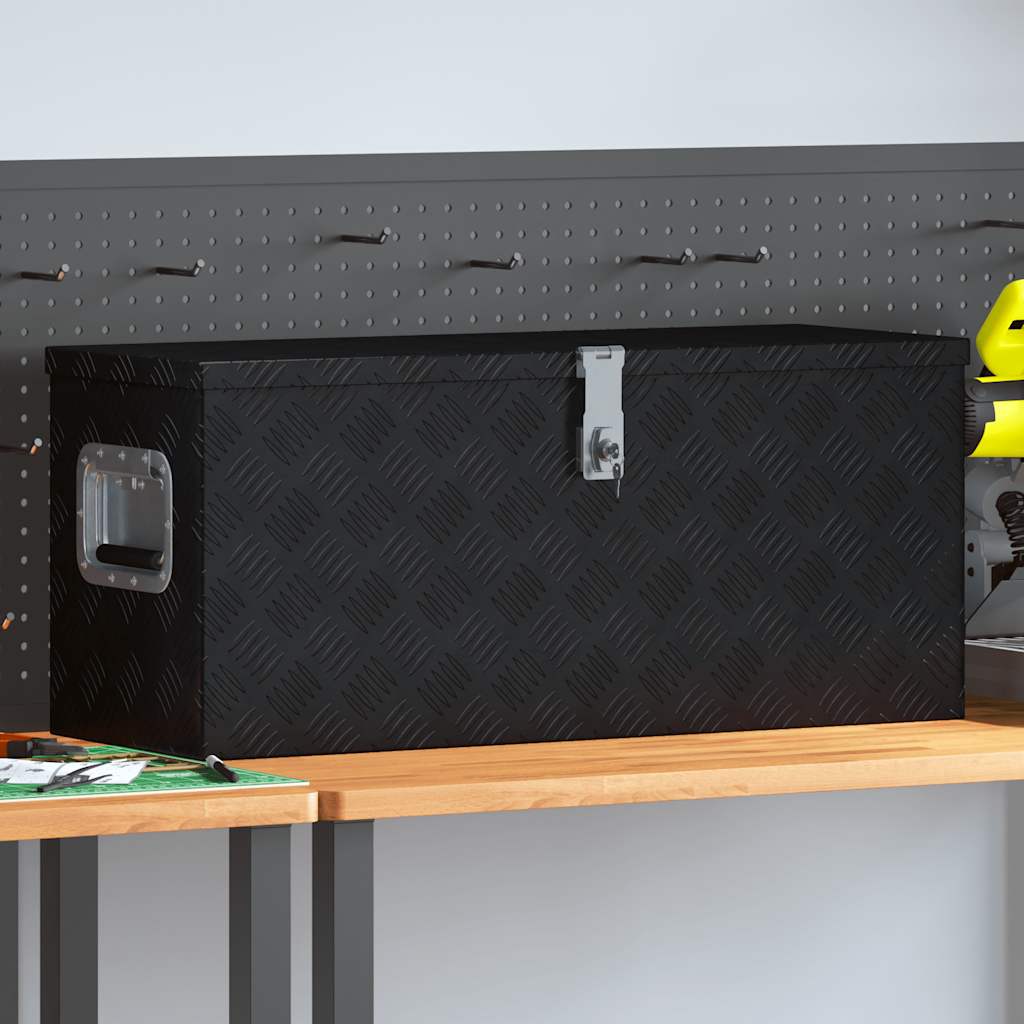 Caixa de alumínio 80x30x35 cm preto