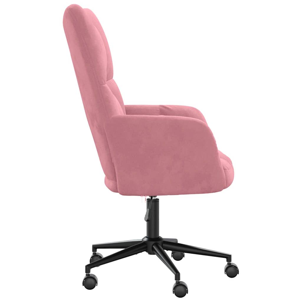 Cadeira de descanso veludo rosa