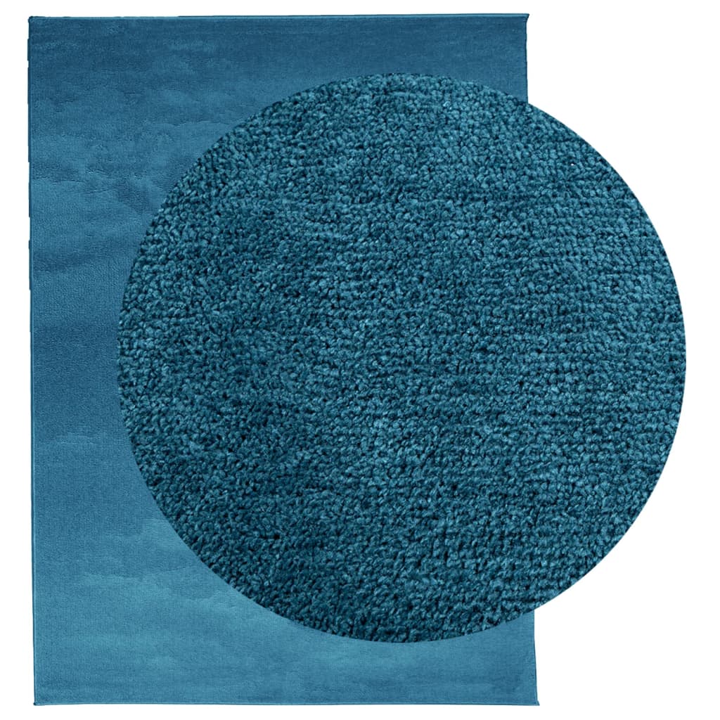 Tapete de pelo curto oviedo 240x340 cm turquesa