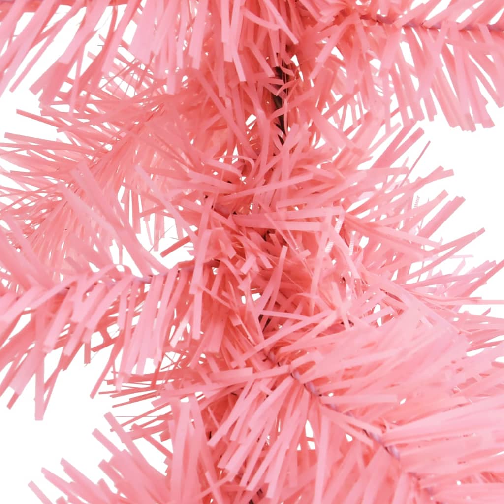 Grinalda de natal com luzes LED 5 m cor-de-rosa