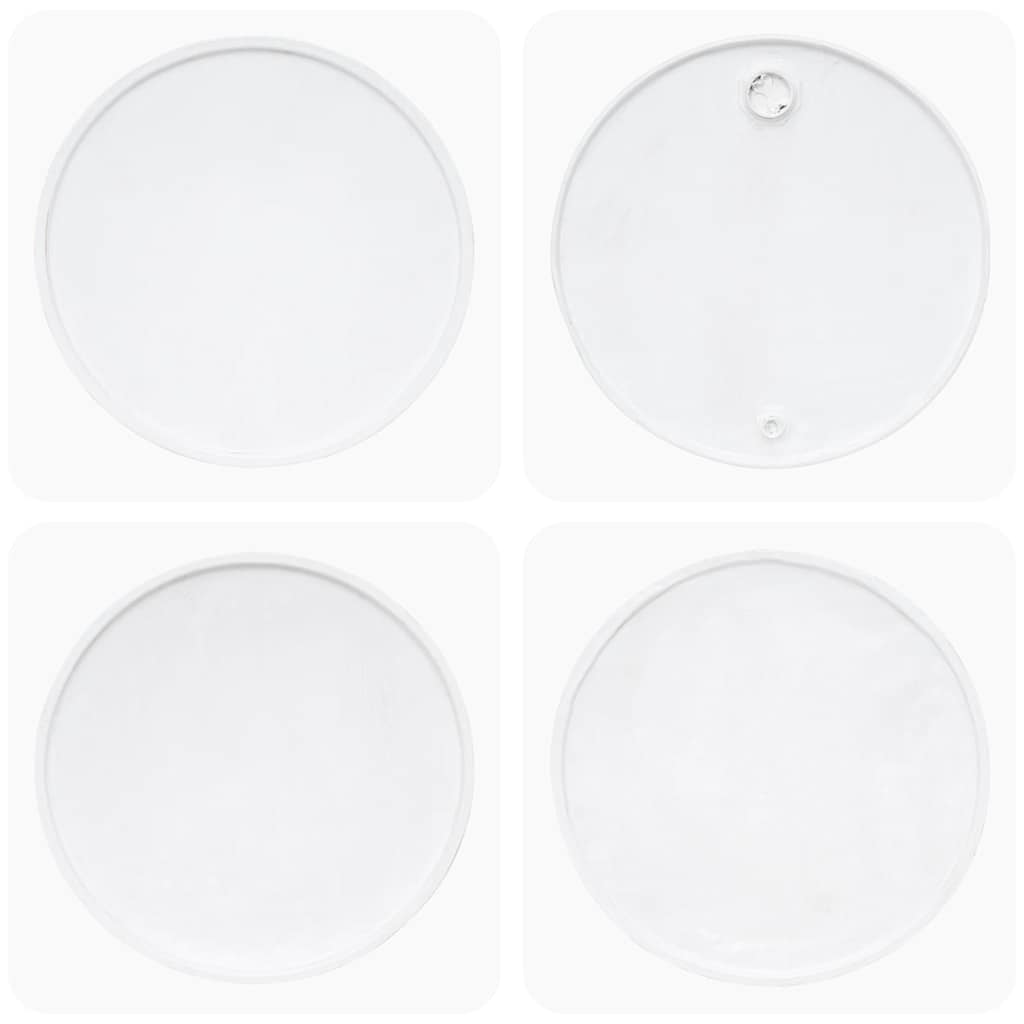 Mesa de centro 60x45 cm madeira recuperada maciça branco