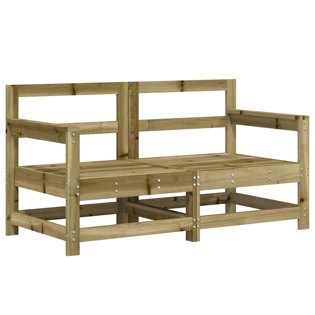 6 Pcs conjunto lounge de jardim madeira de pinho impregnada