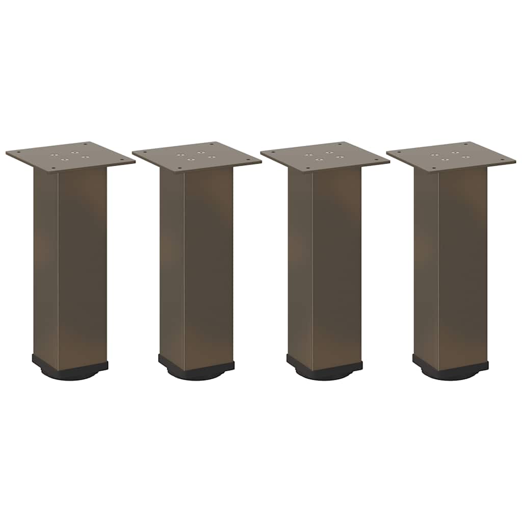 Pés para mesa de centro 4 peças aço natural 42-44 cm aço
