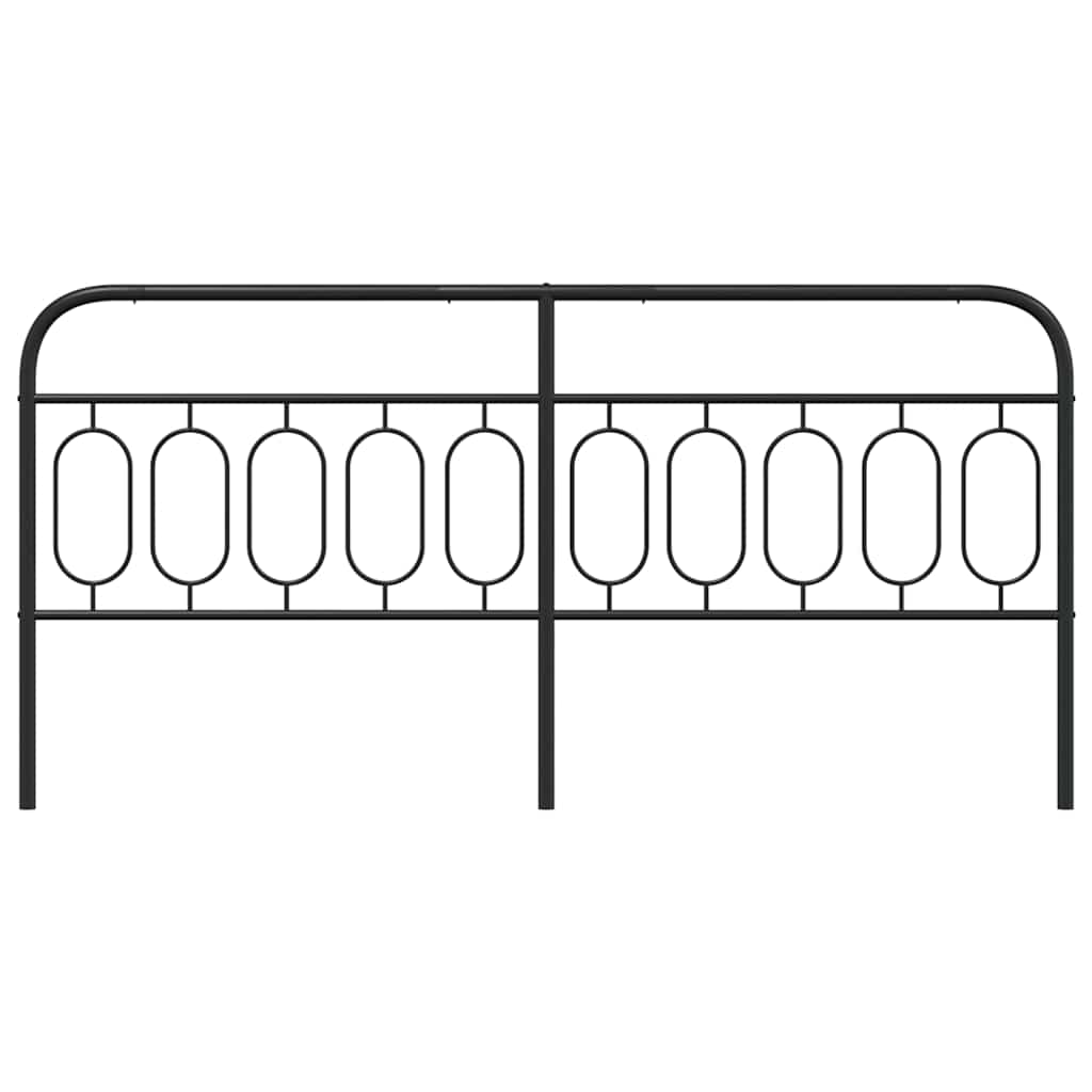 Cabeceira de substituição 200 cm metal preto