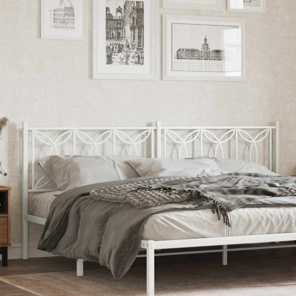 Cabeceira de substituição 200 cm metal branco