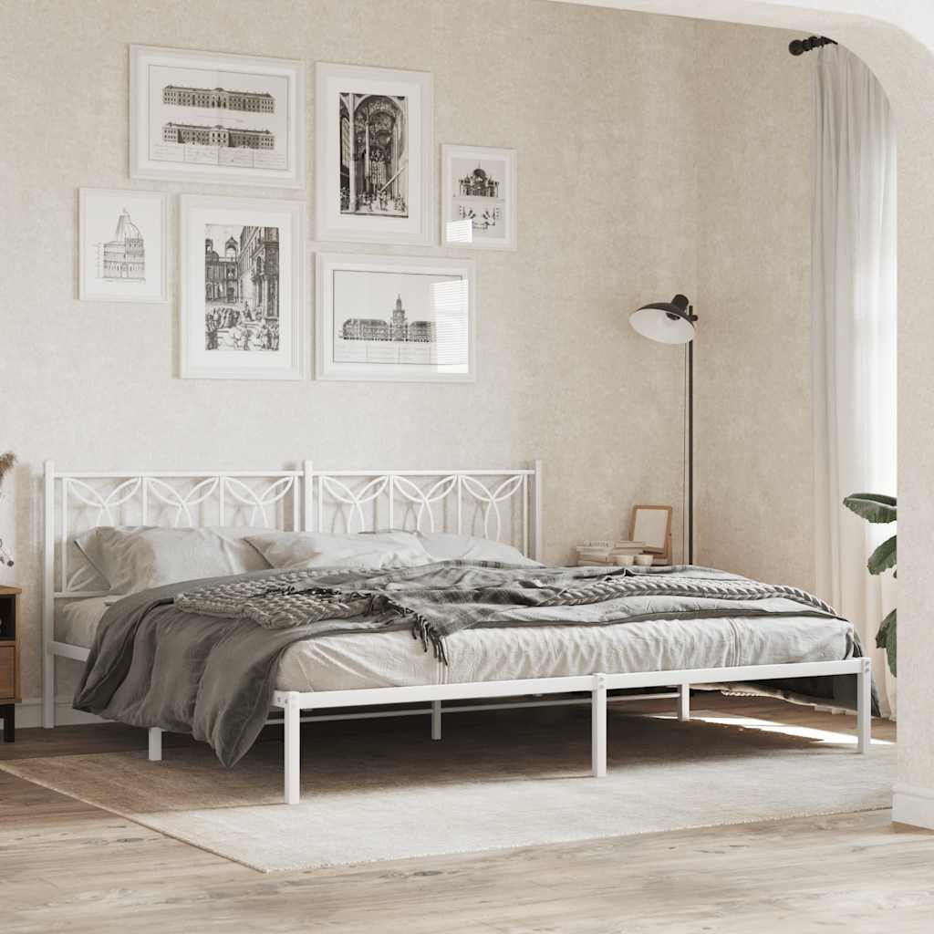 Cabeceira de substituição 200 cm metal branco