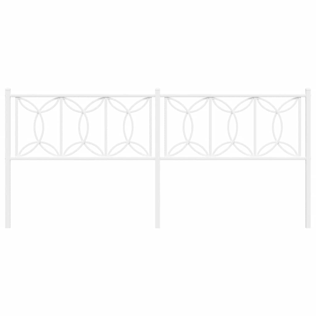 Cabeceira de substituição 200 cm metal branco