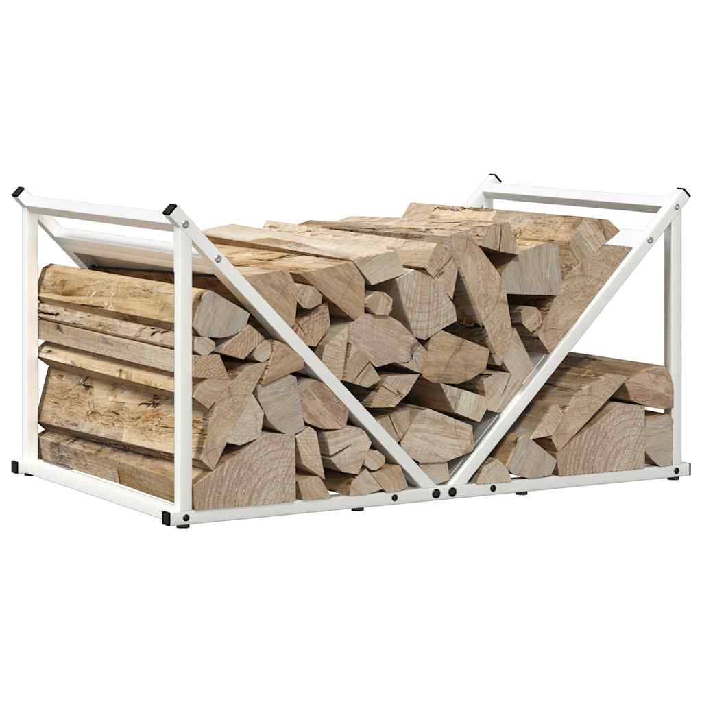 Suporte para lenha 70x43x34,5 cm aço laminado a frio branco