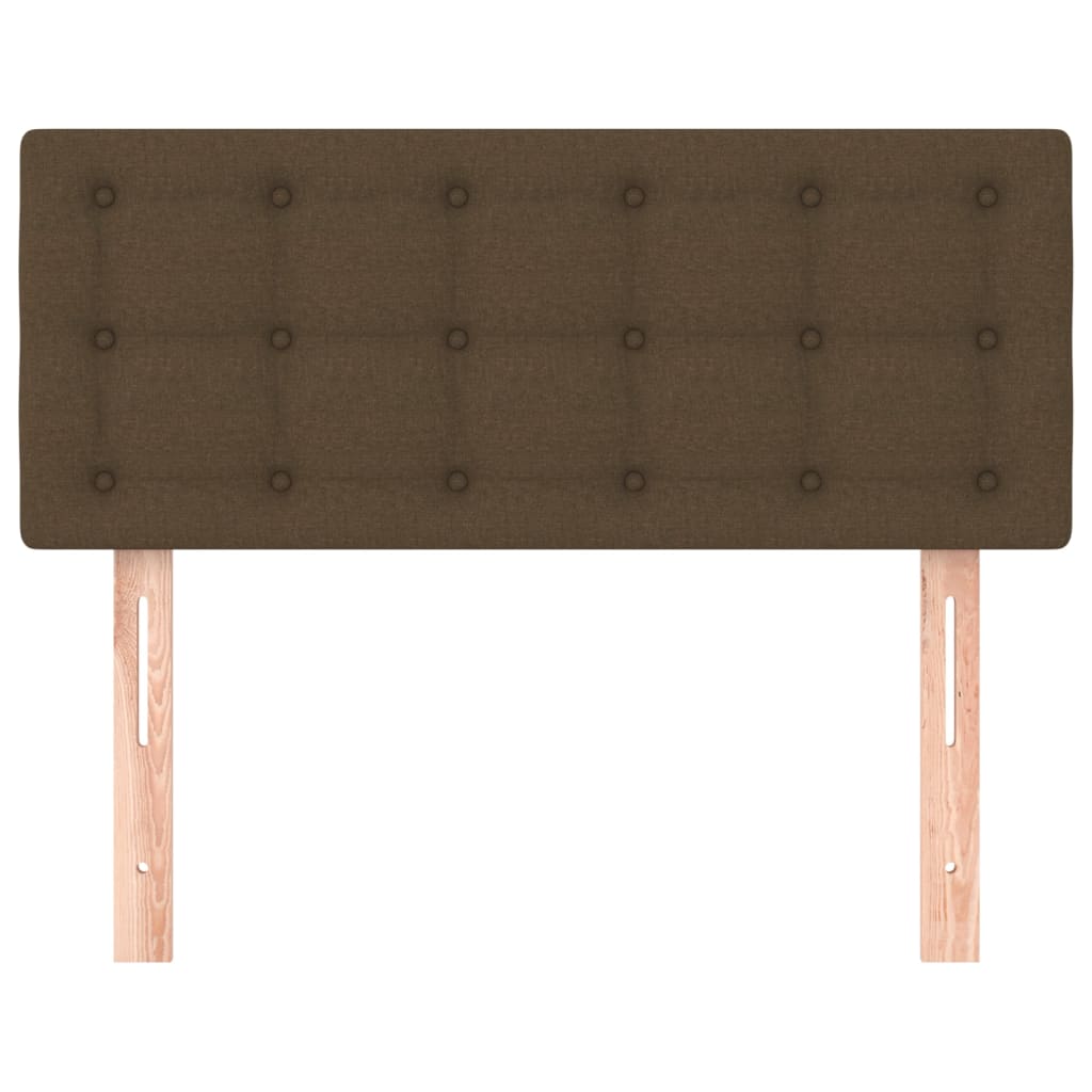 Cabeceira de cama tecido 80x5x78/88 cm castanho