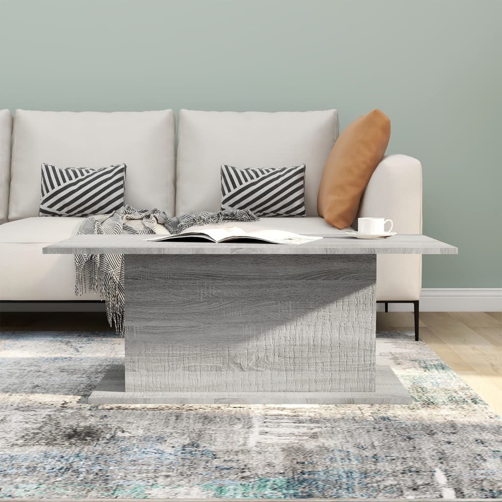 Mesa de centro 102x55,5x40 cm derivados de madeira cinza sonoma
