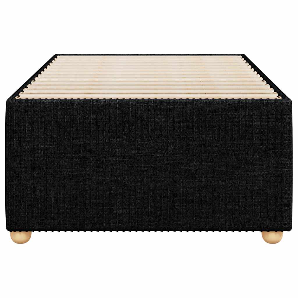 Estrutura de cama sem colchão 90x200 cm tecido preto
