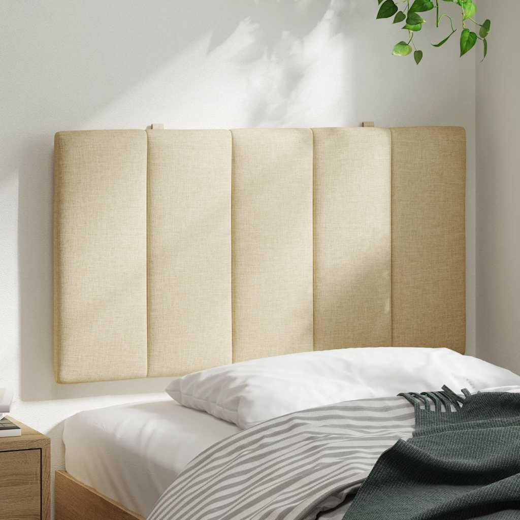 Almofadão de cabeceira hanko 90 cm tecido creme
