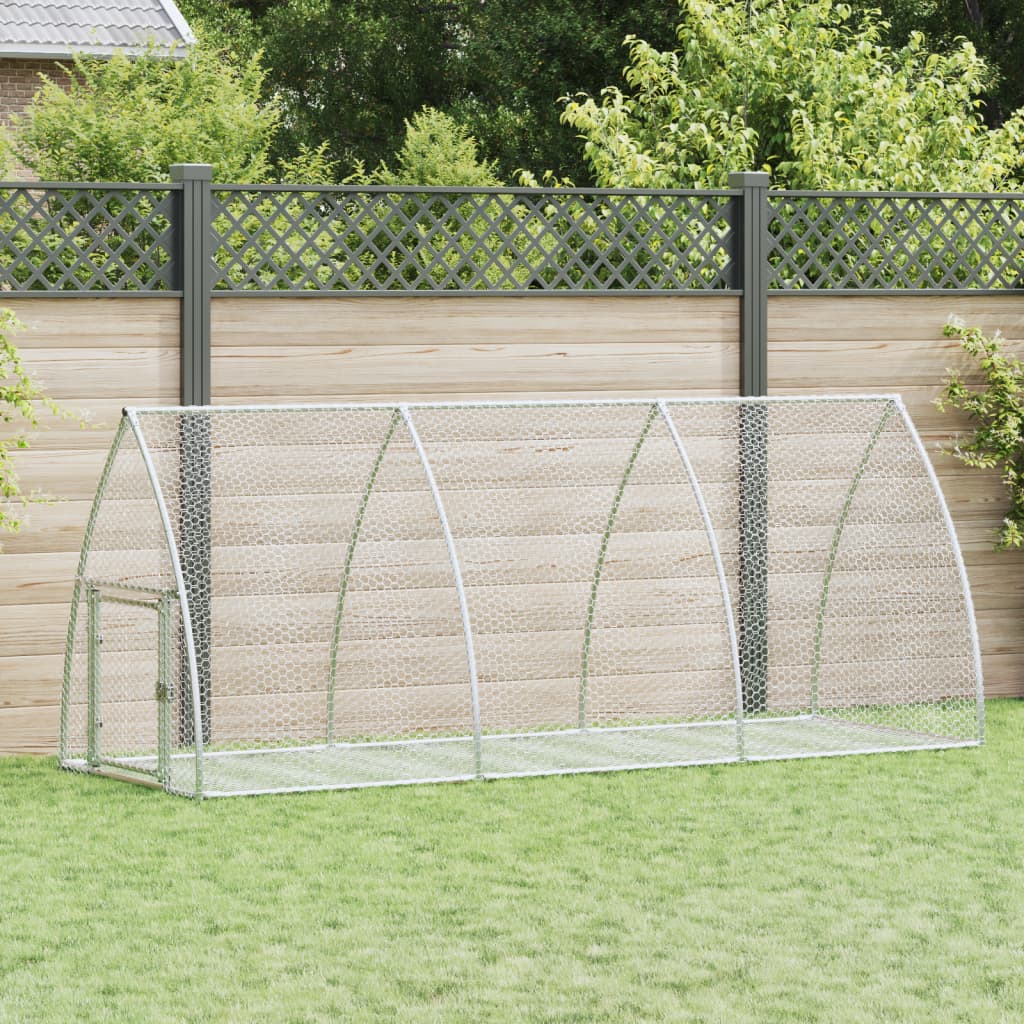 Coelheira 105x300x120 cm aço galvanizado prateado
