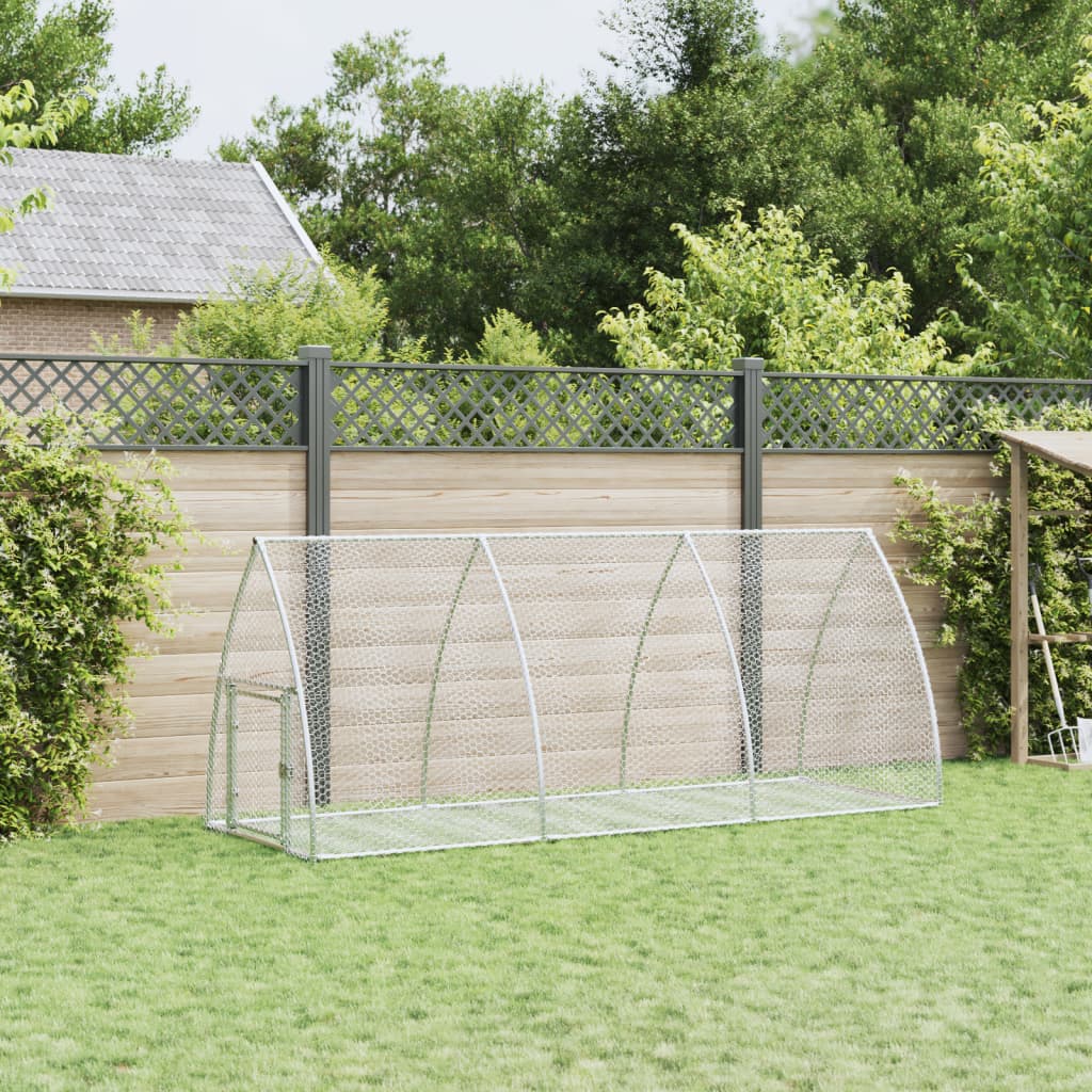 Coelheira 105x300x120 cm aço galvanizado prateado
