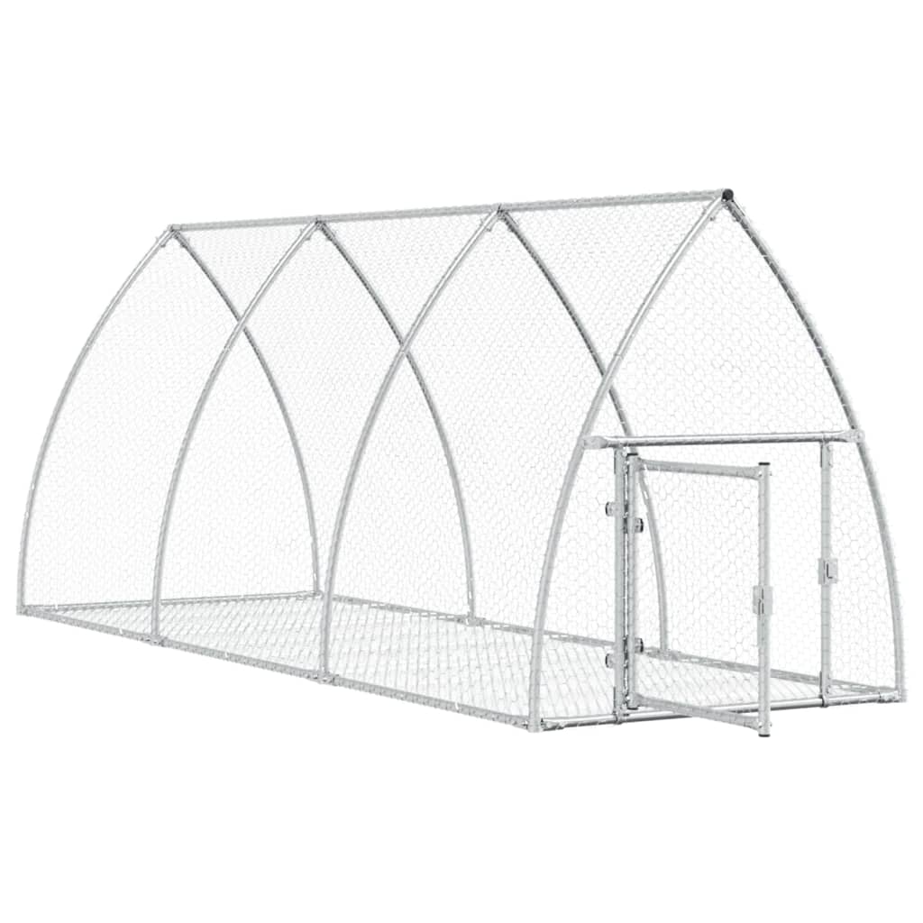 Coelheira 105x300x120 cm aço galvanizado prateado
