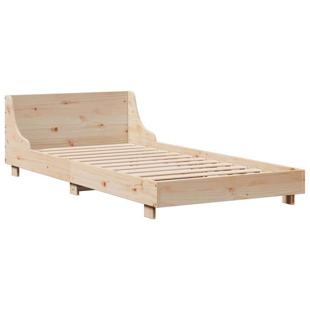 Cama sem colchão 90x190 cm madeira de pinho maciça