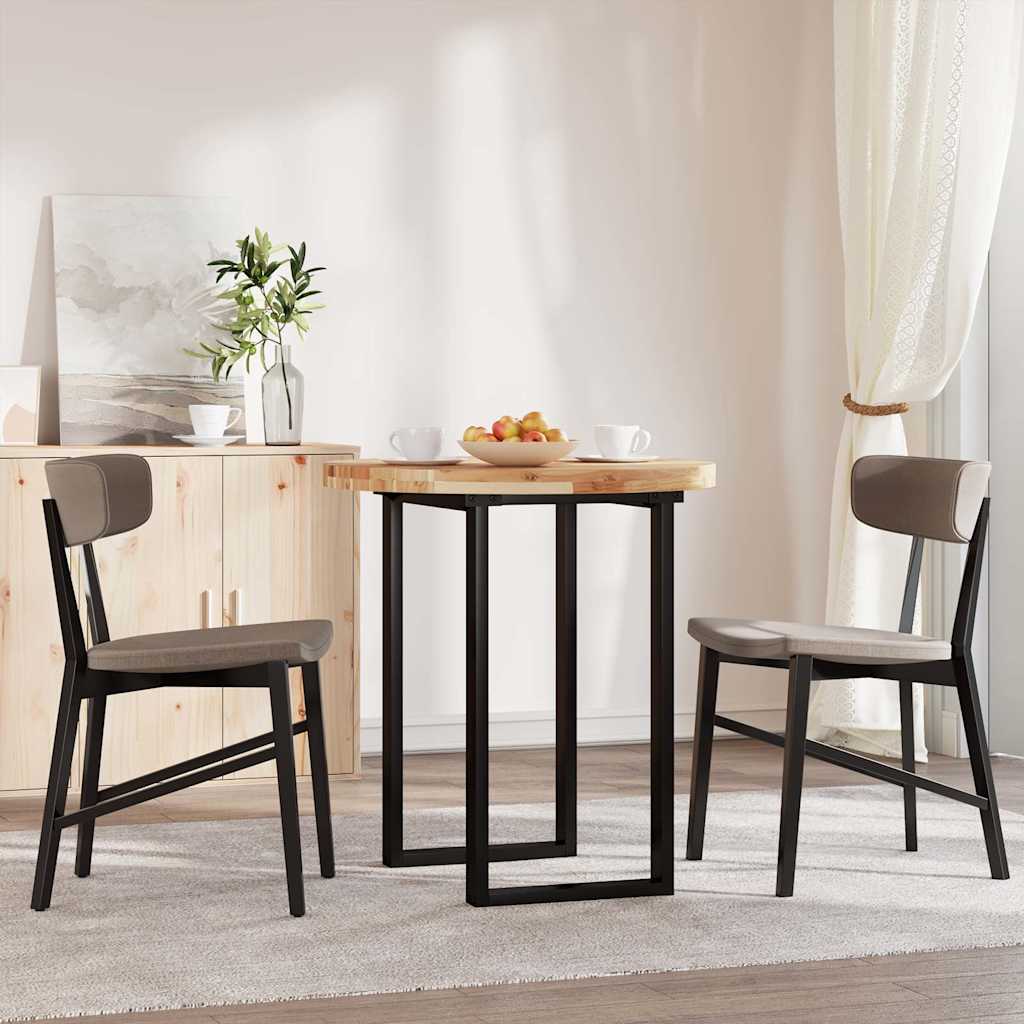 Tampo de mesa redondo ø70x4 cm madeira de acácia maciça