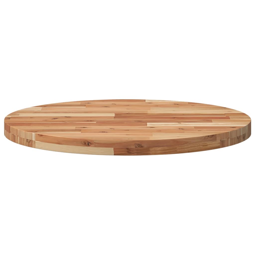 Tampo de mesa redondo ø70x4 cm madeira de acácia maciça