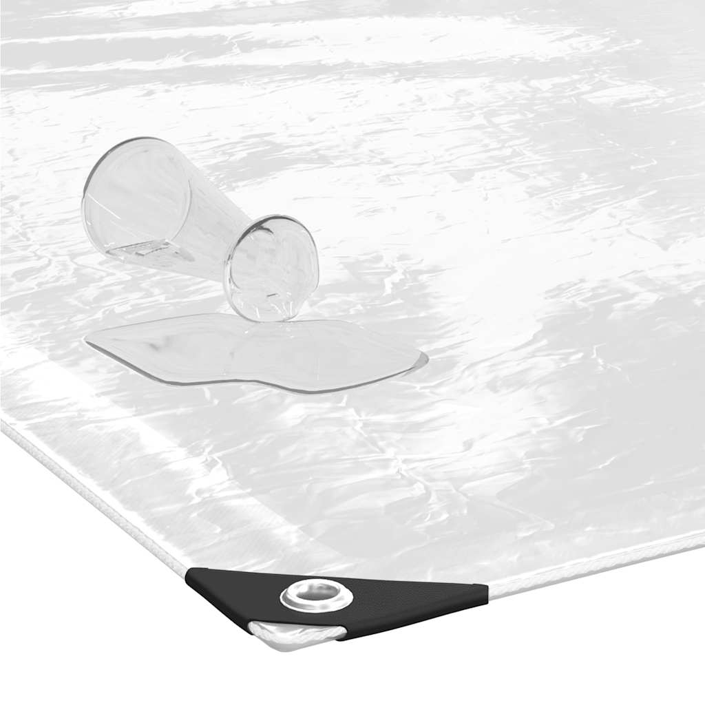 Lona transparente com ilhós 3x4 m PVC