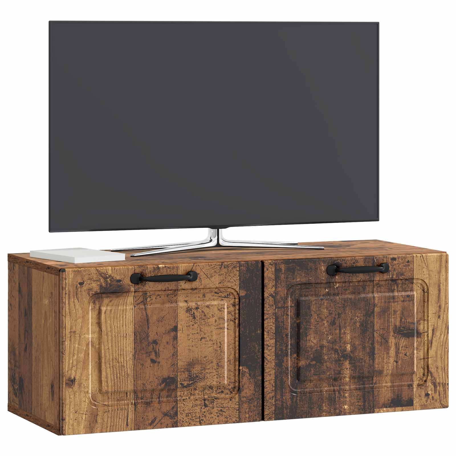 Gabinete de TV de parede madeira antiga 78,5 x 31 x 30 cm