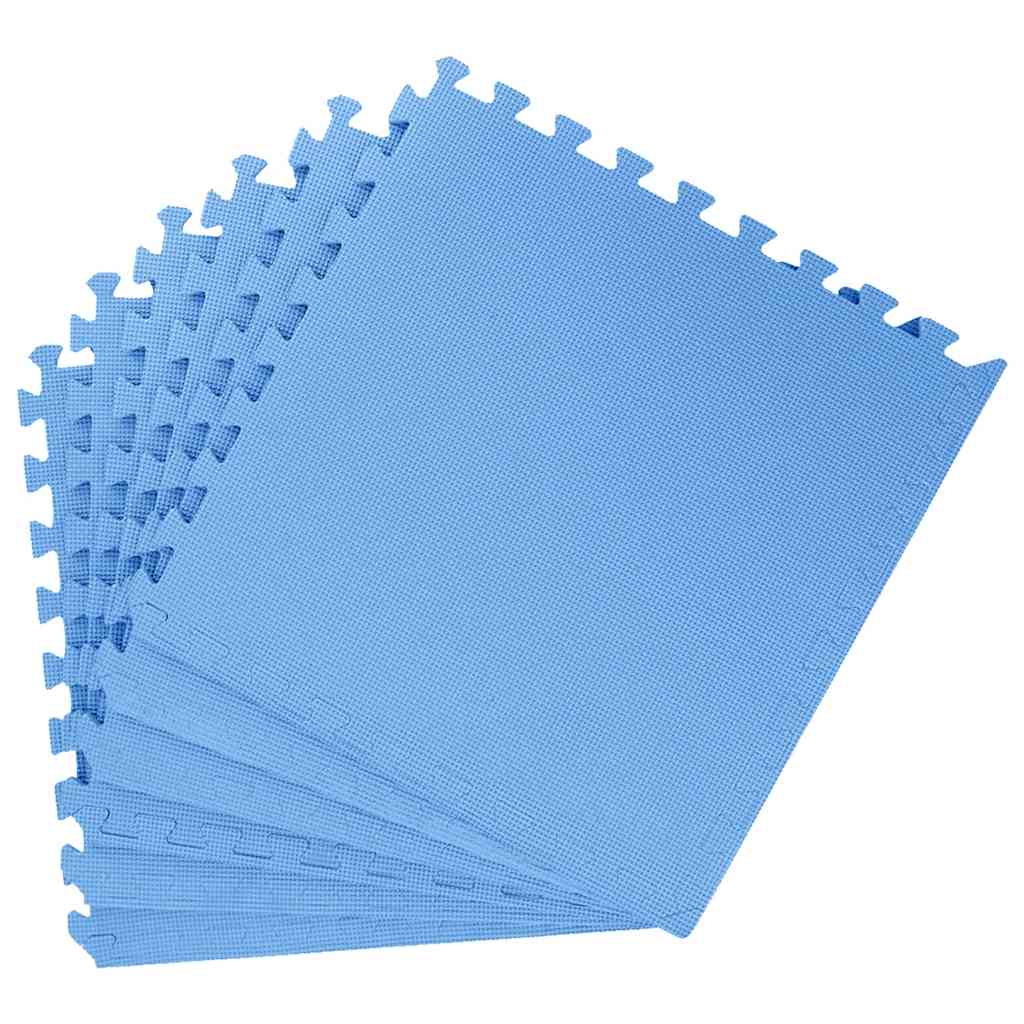 Tapetes de chão 12 pcs 4,32 ㎡ espuma de eva azul