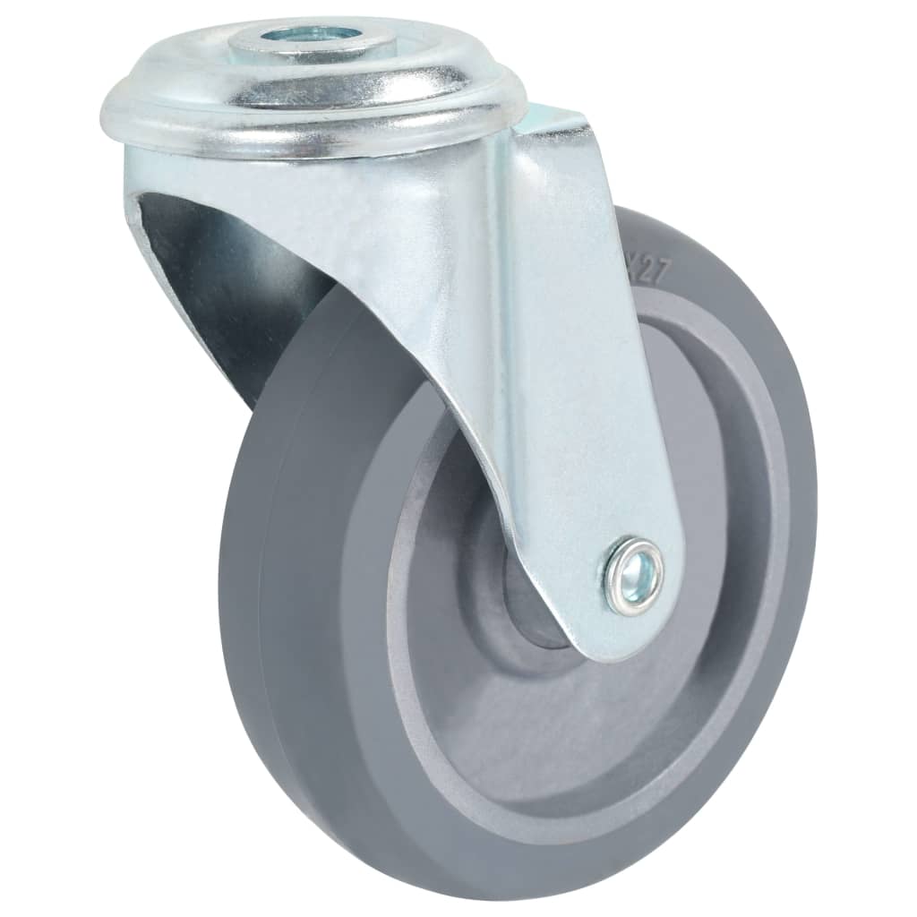 32 Pcs rodas giratórias com furo roscado 100 mm