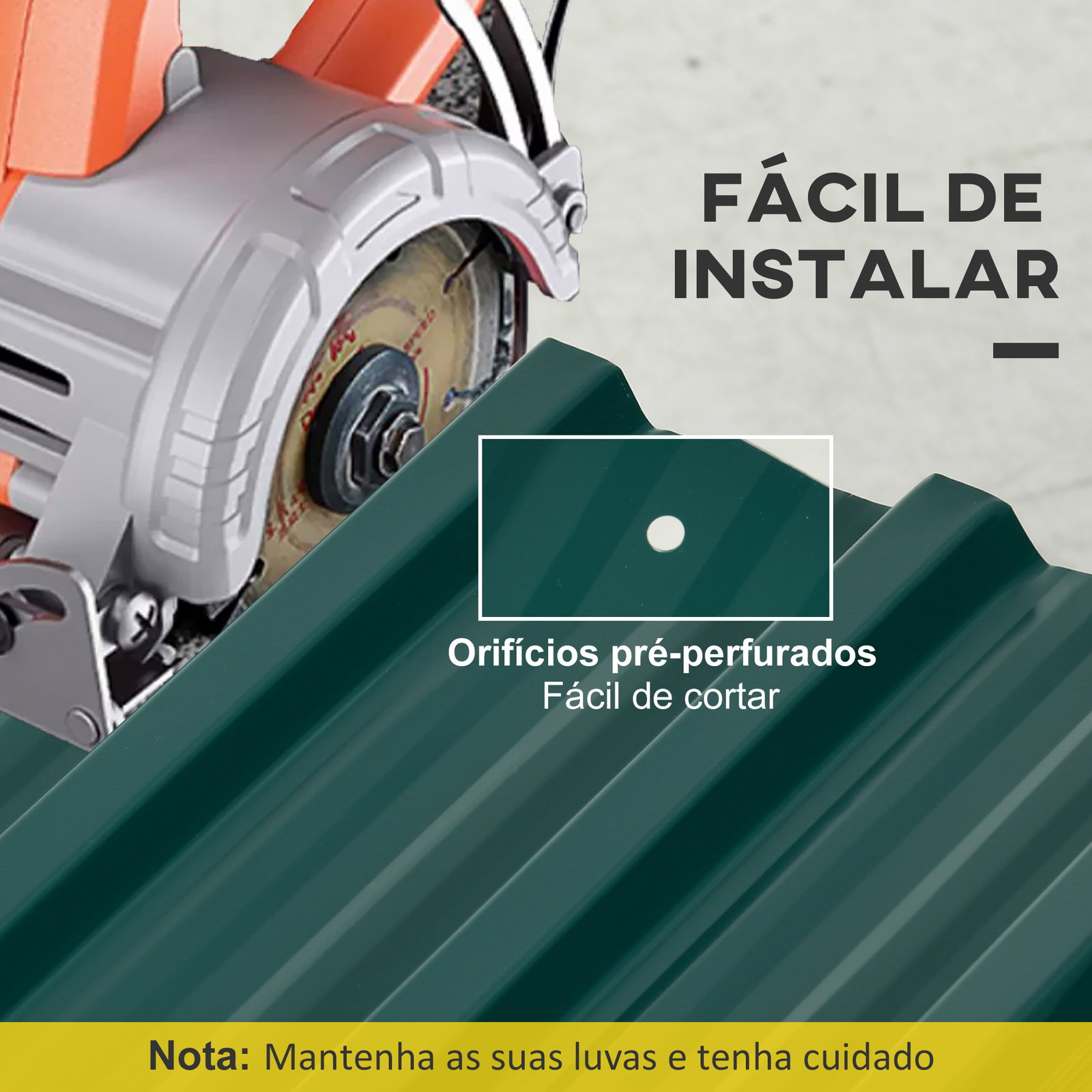 Conjunto de 12 painéis para teto de aço galvanizado chapas perfiladas de teto 7m² para abrigo de ferramentas 129x45cm verde