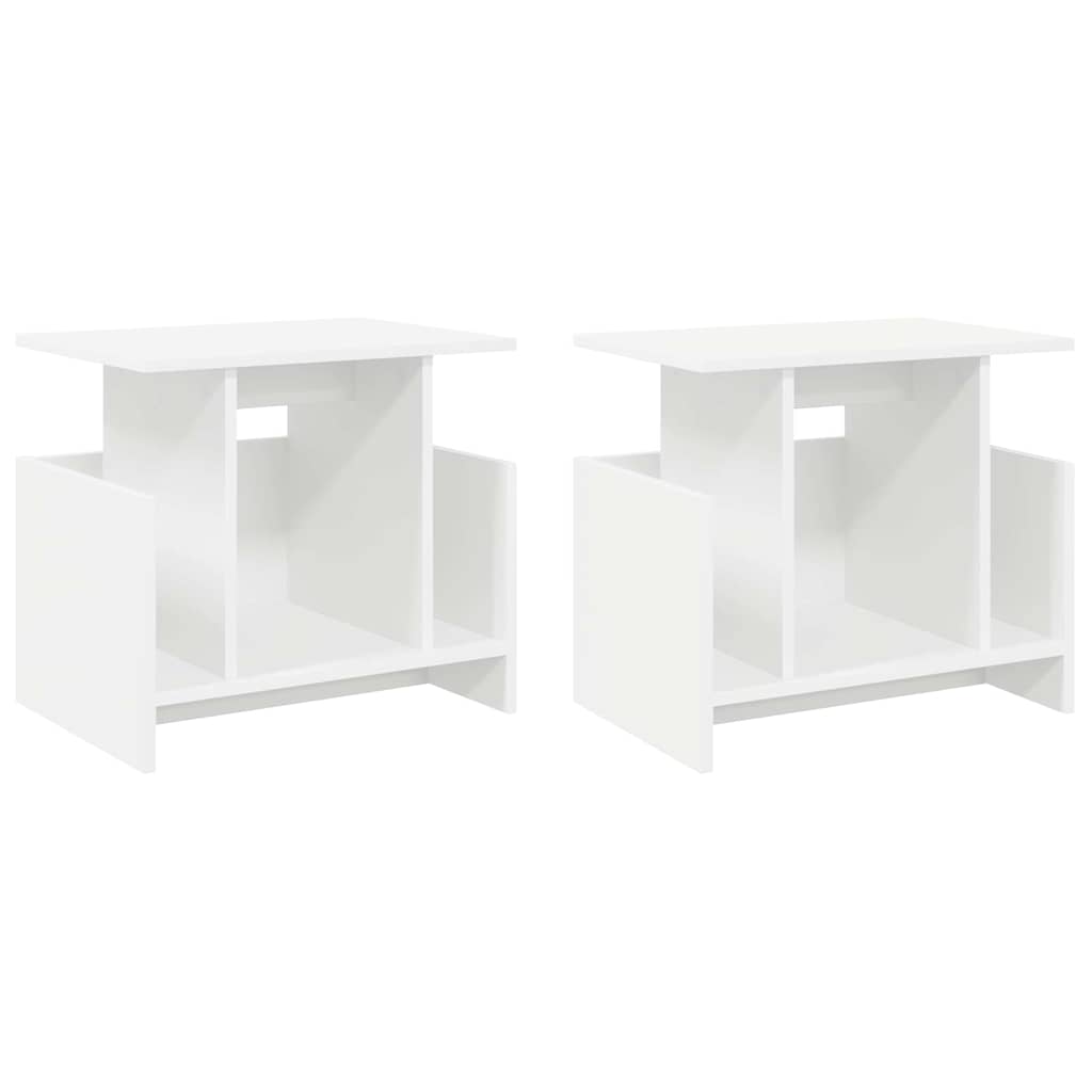 Suporte para TV 2 unid. branco derivados de madeira
