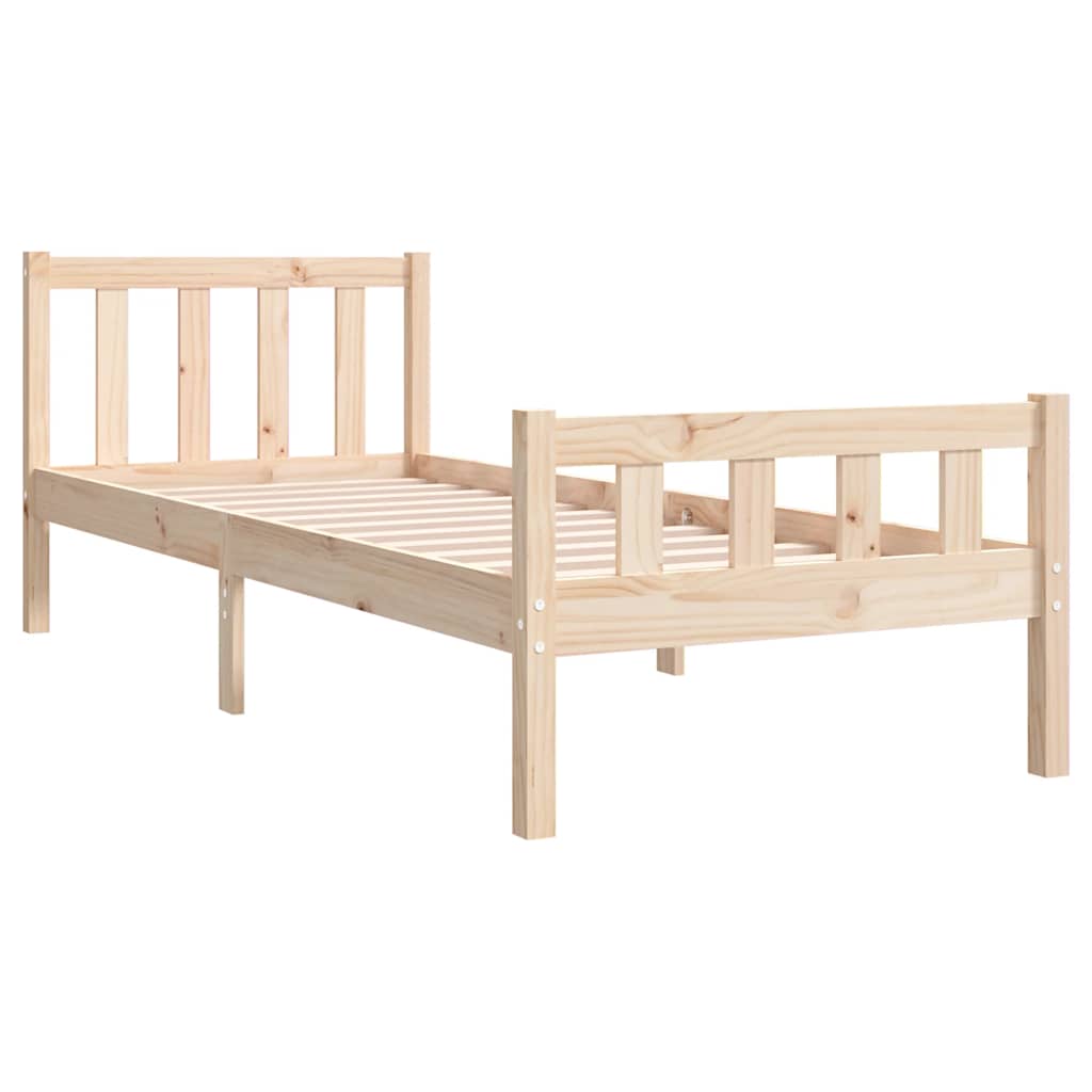 Estrutura cama pequena solteiro 75x190 cm madeira maciça