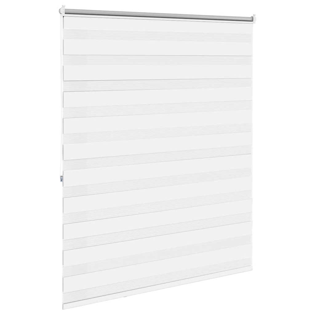 Cortina zebra, 120,9 x 175 cm, largura do tecido 116,7 cm, branca