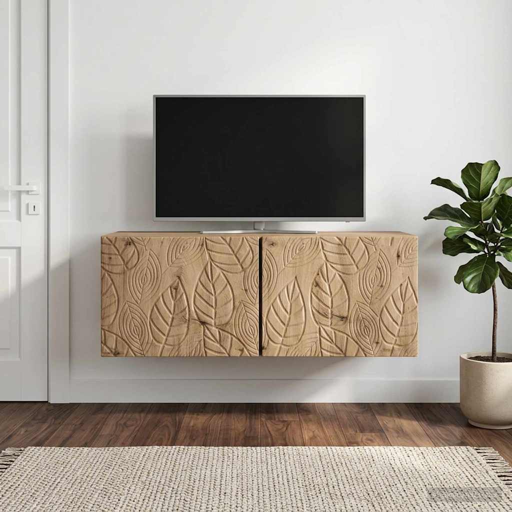 Gabinete de TV de parede 98 x 41 x 30 cm carvalho arttisan
