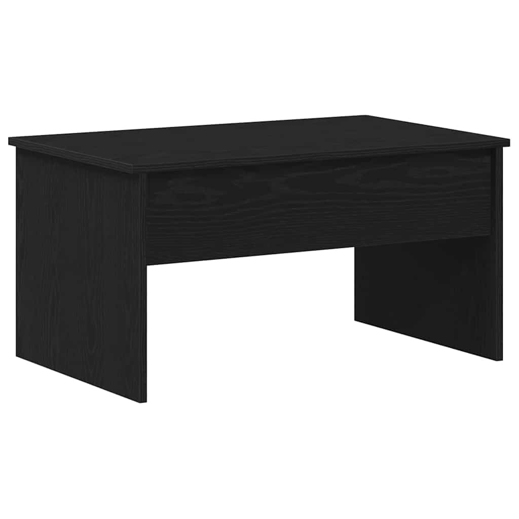 Mesa de centro carvalho preto 80 x 50,5 x 41,5 cm