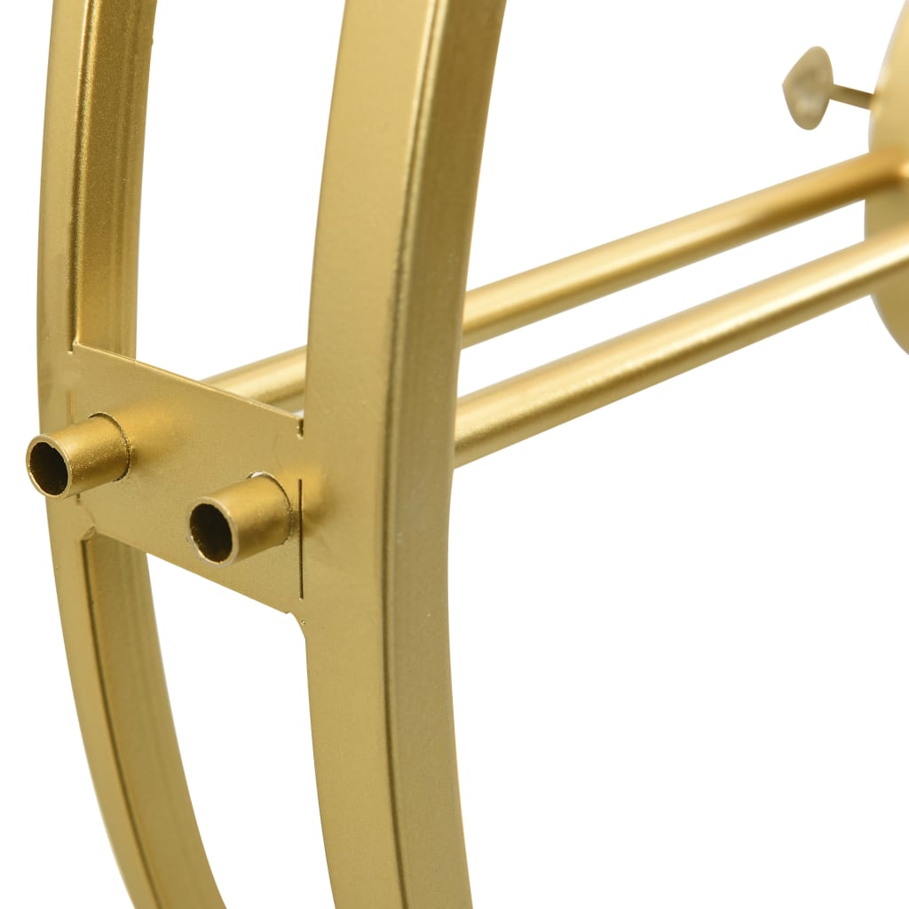 Relógio de parede 52 cm ferro dourado