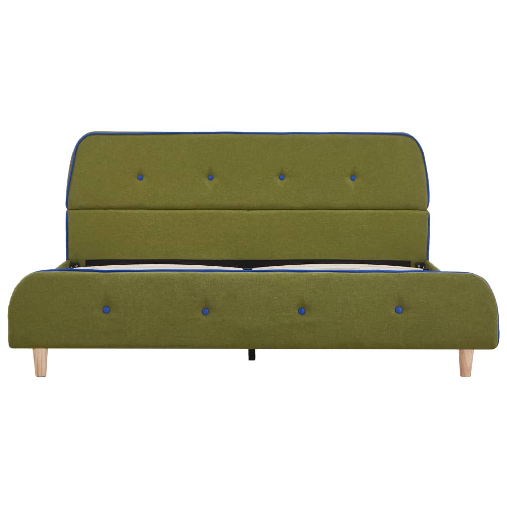 Estrutura de cama 140x200 cm tecido verde