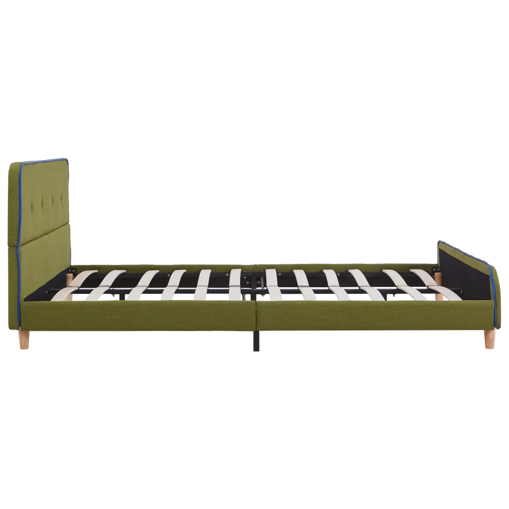 Estrutura de cama 140x200 cm tecido verde