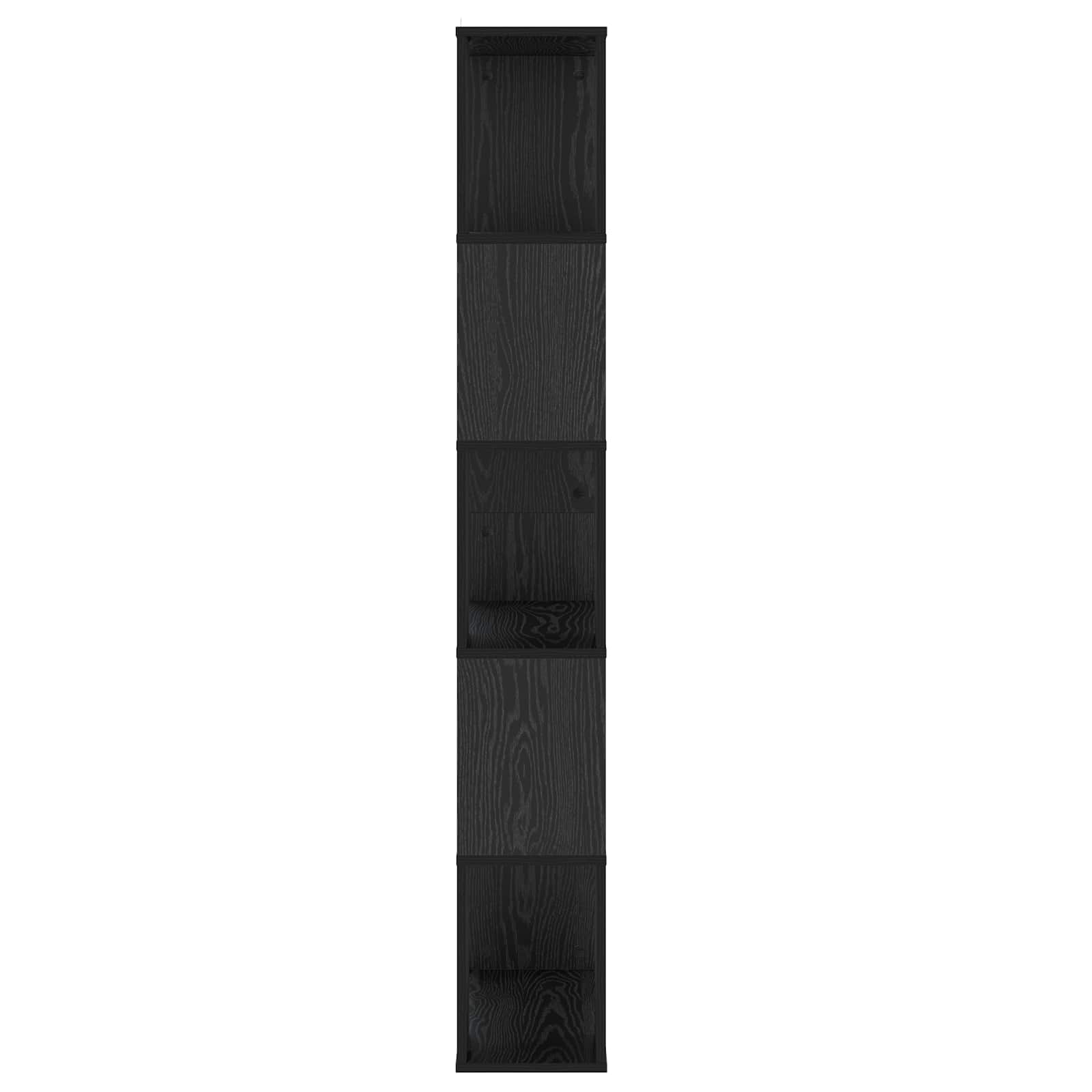 Estante carvalho preto 80,5 x 23,5 x 162,5 cm pb