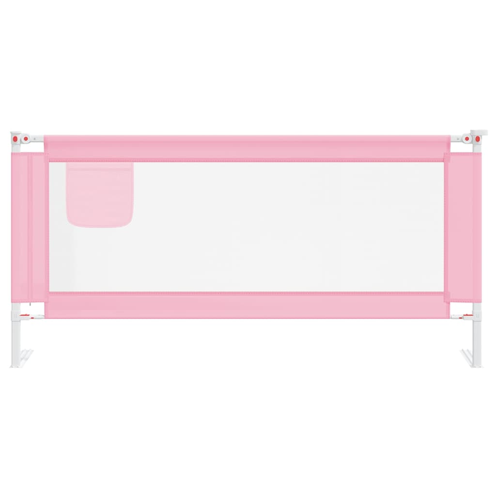 Barra de segurança p/ cama infantil tecido 190x25 cm rosa