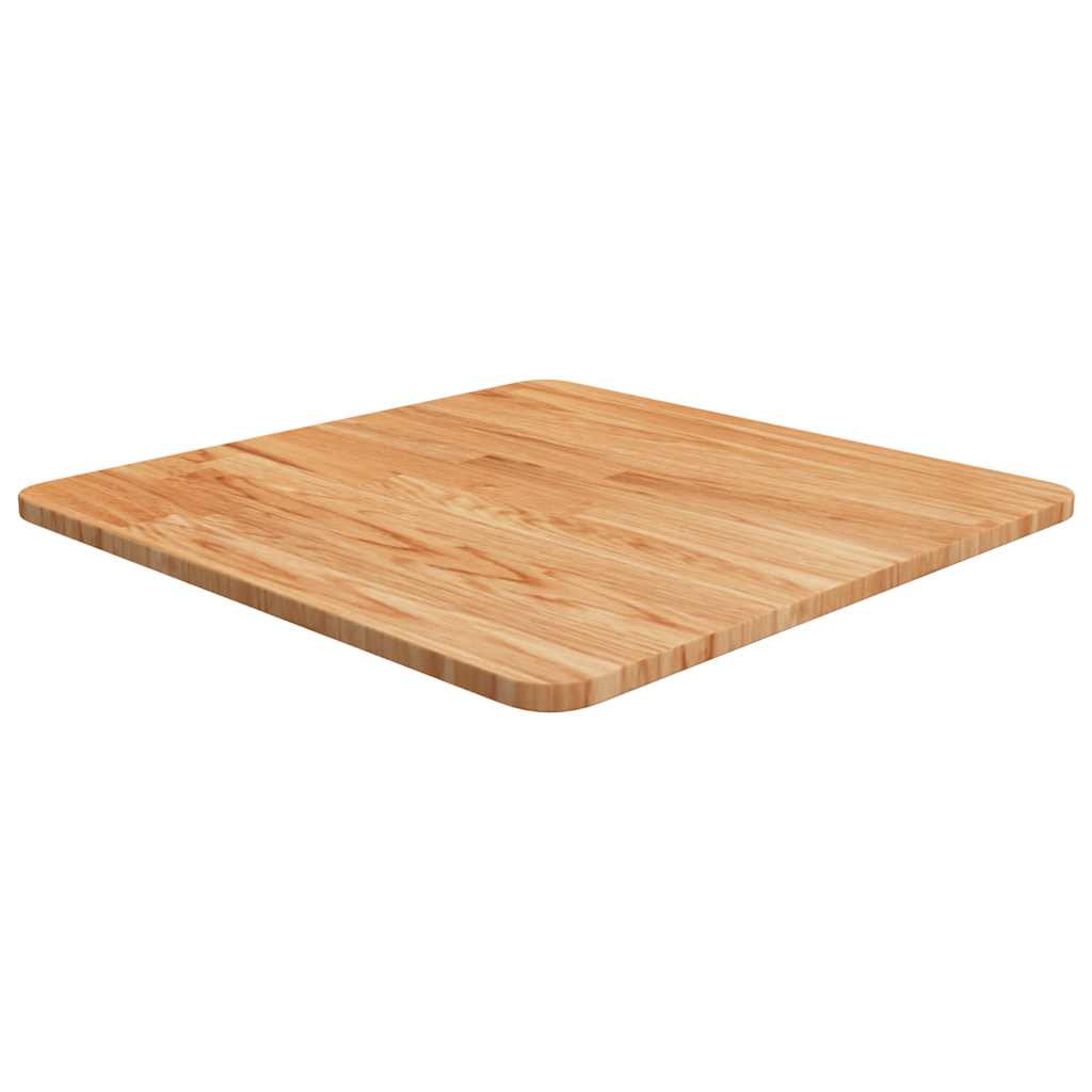 Tampo mesa quadrado 50x50x1,5cm carvalho tratado castanho-claro