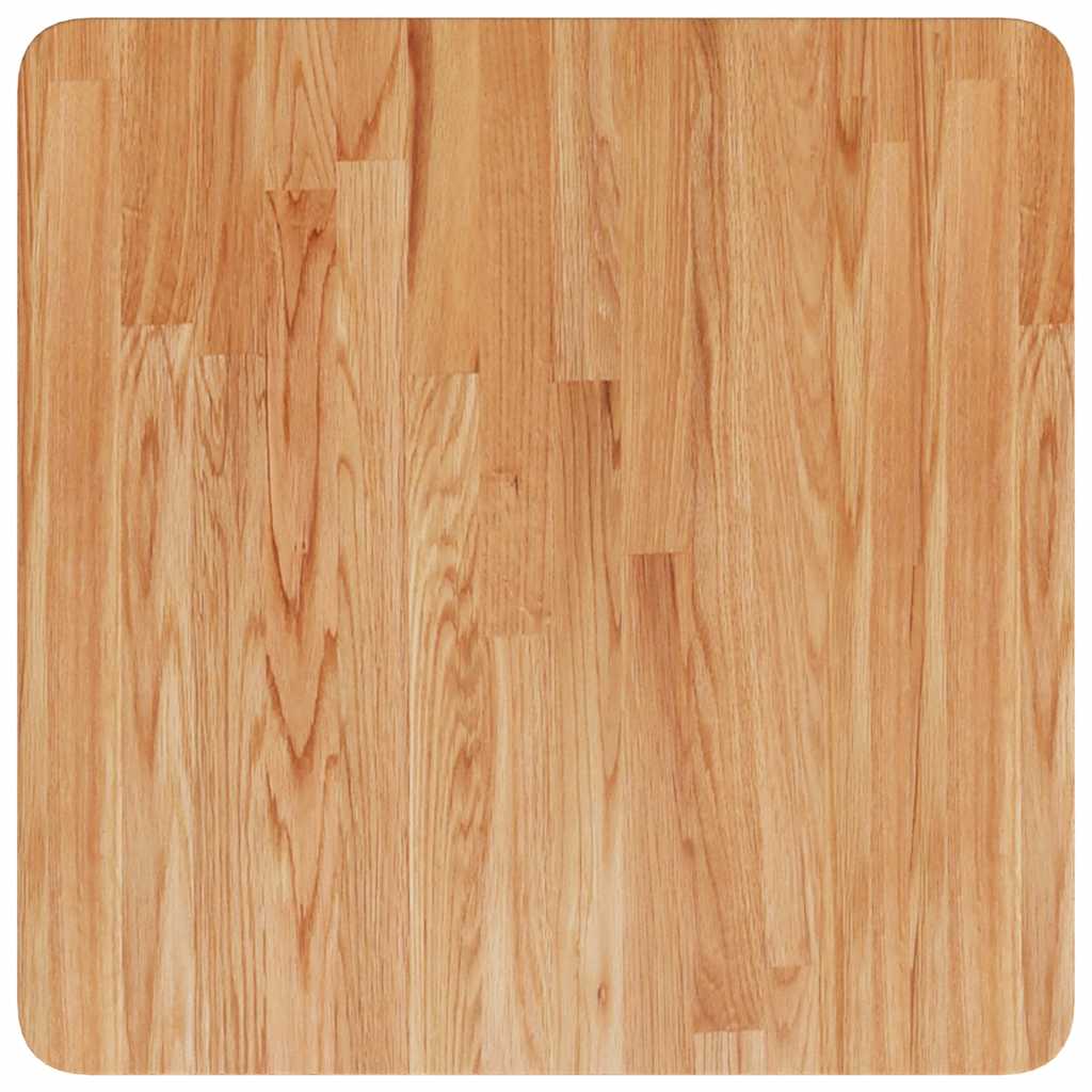 Tampo mesa quadrado 50x50x1,5cm carvalho tratado castanho-claro