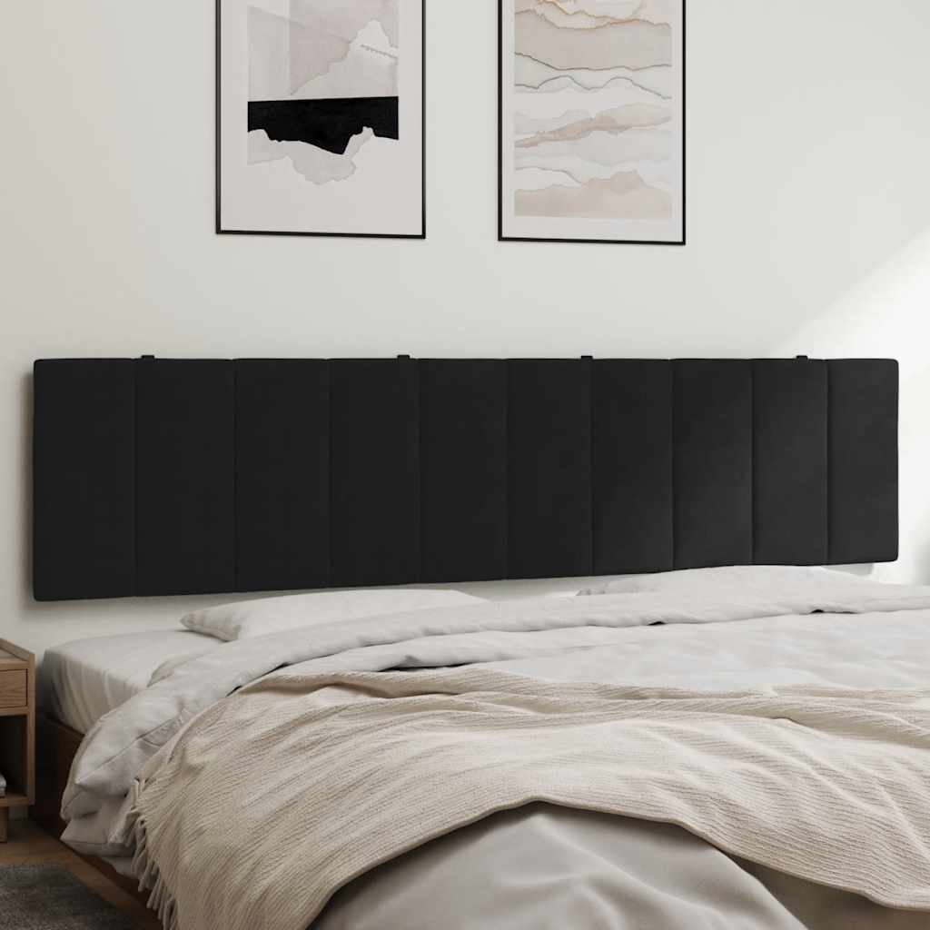 Almofadão de cabeceira hanko 200 cm veludo preto