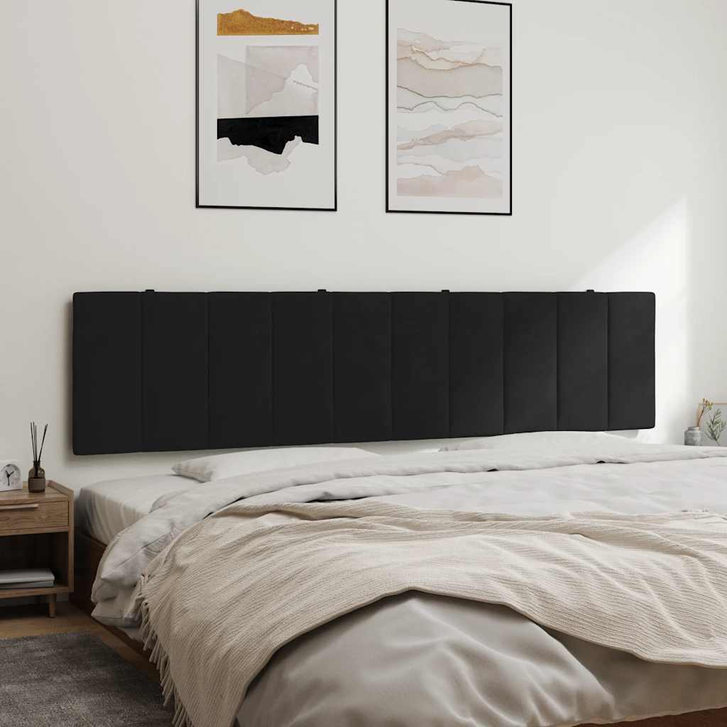 Almofadão de cabeceira hanko 200 cm veludo preto