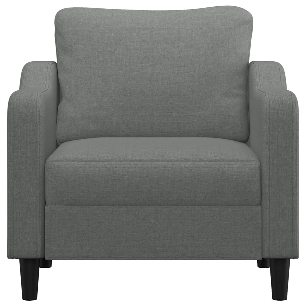 Poltrona 60 cm tecido cinzento-escuro