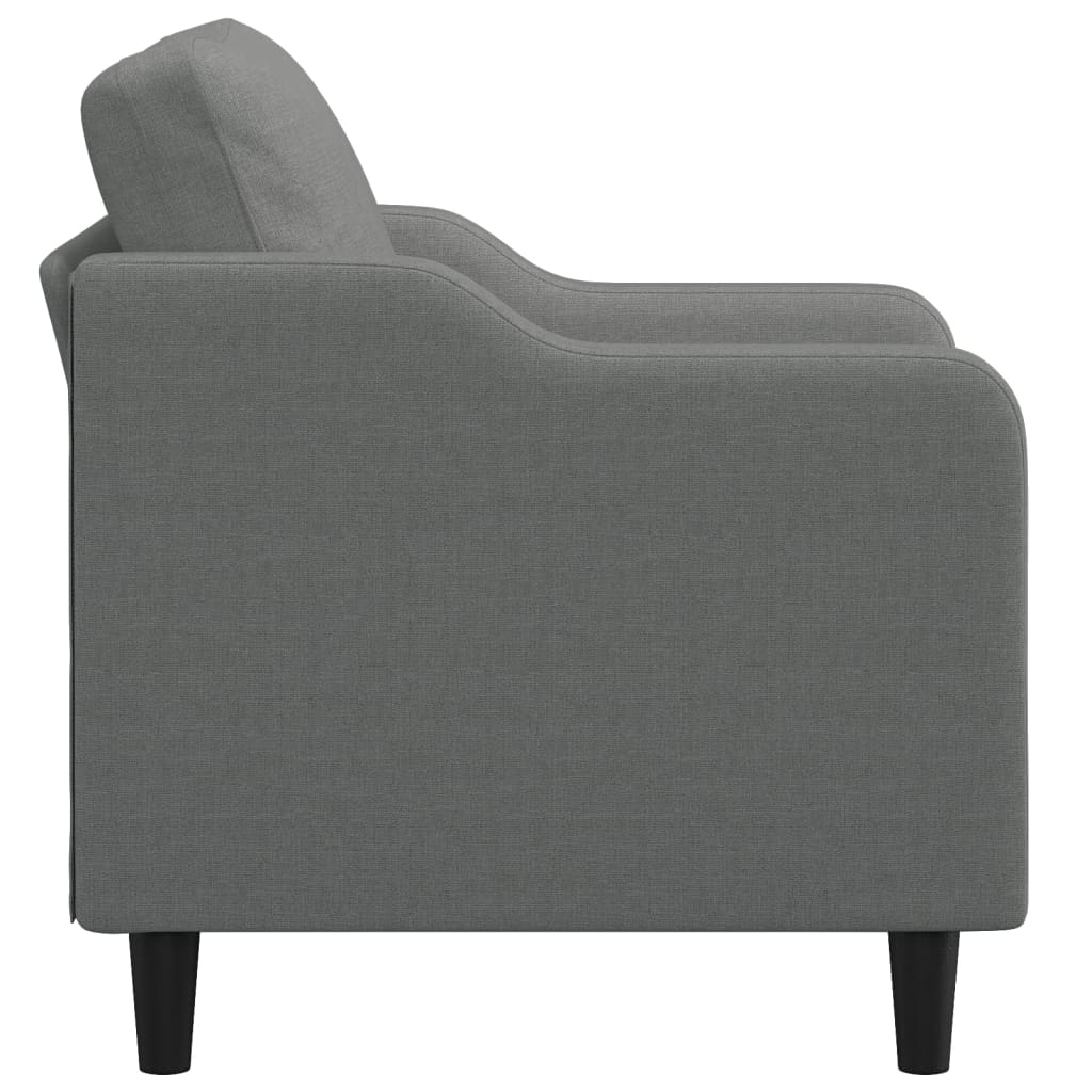 Poltrona 60 cm tecido cinzento-escuro