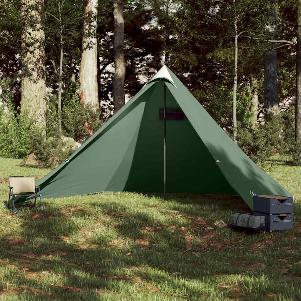 Tenda familiar tipi para 7 pessoas impermeável verde