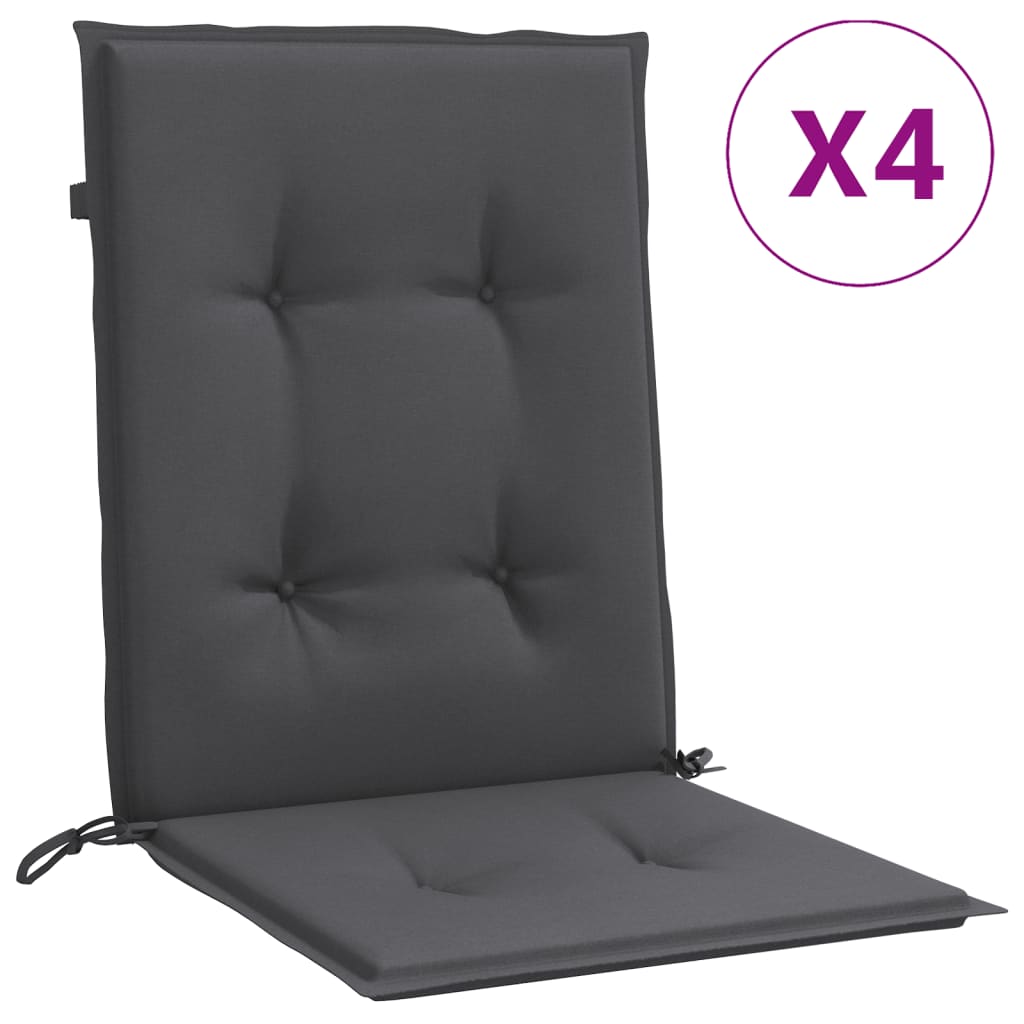 Almofadões lombares p/ cadeiras 4pcs 100x50x4cm mesclado tecido